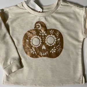 Girls Sweatshirt size 2T 24 Mon NWT New Gold Pumpkin Gymboree Baby Girls Ivory